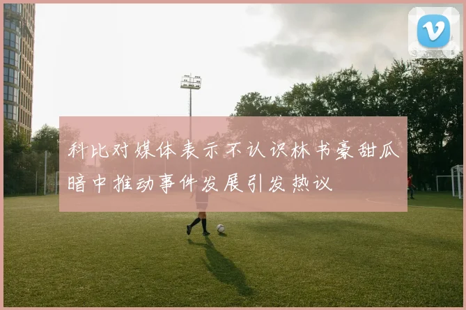 科比对媒体表示不认识林书豪甜瓜暗中推动事件发展引发热议